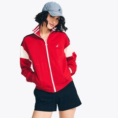 FULL-ZIP TRACK JACKET,Tomales Red,large