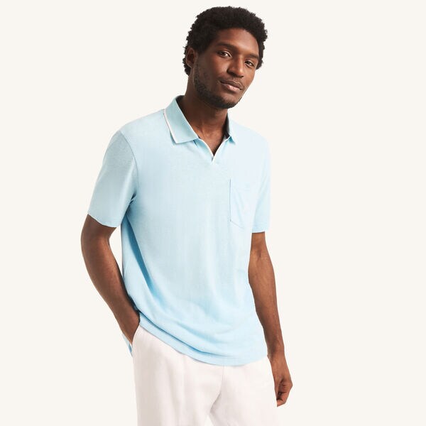 Linen Johnny Collar Polo