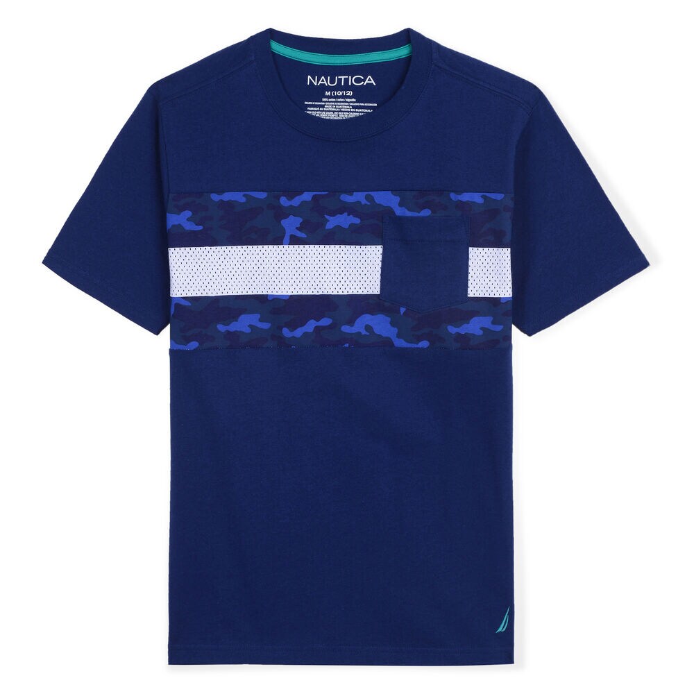 Boys' Ryan Pocket T-Shirt,Harbor Mist,large