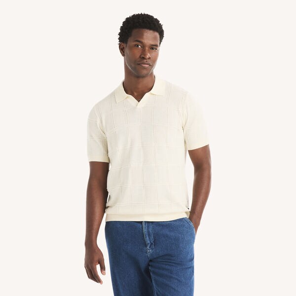 Textured Sweater Polo