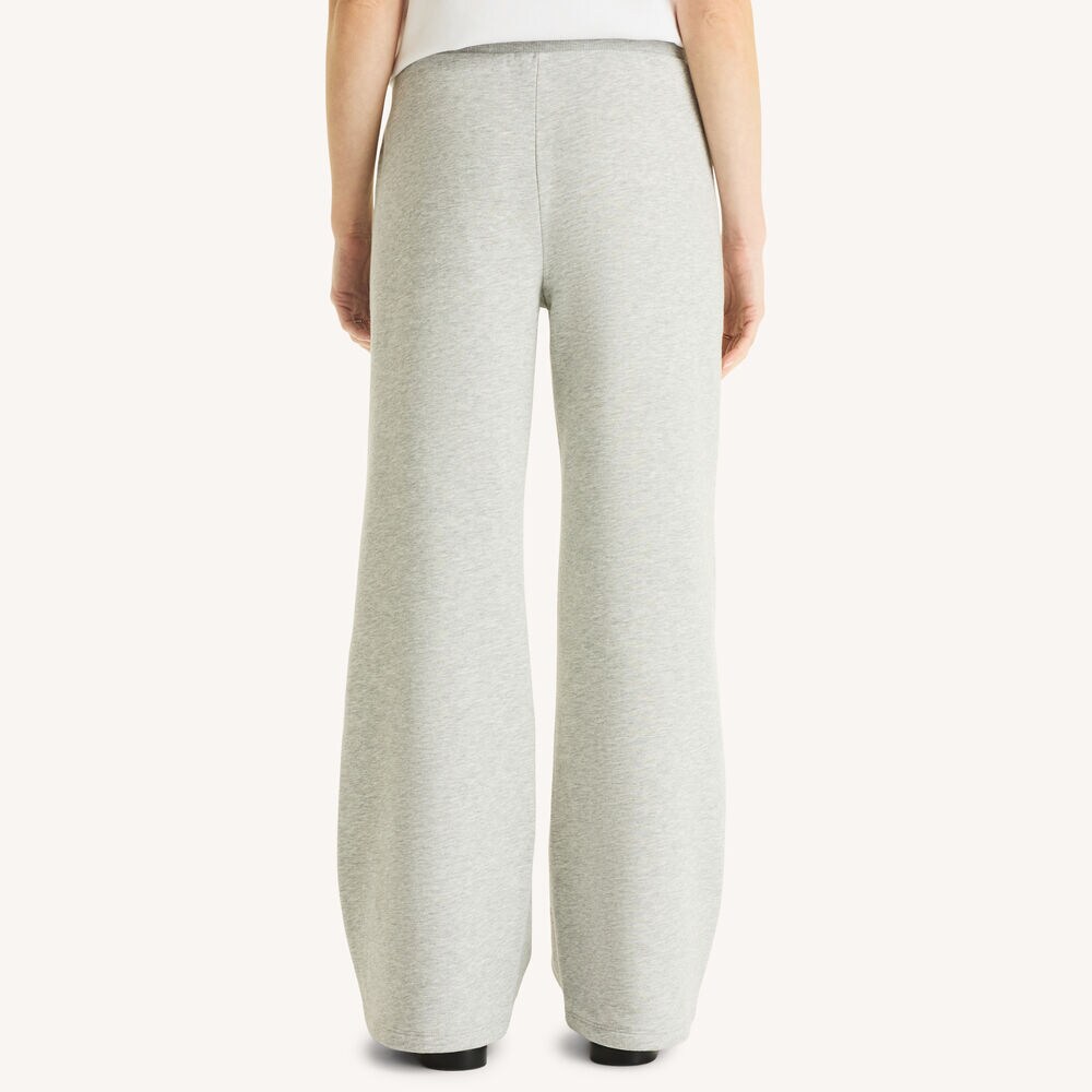 Wide Leg Fleece Sweatpant,Charcoal Heather,large