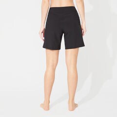 7" SOLID BOARD SHORT,True Black,large