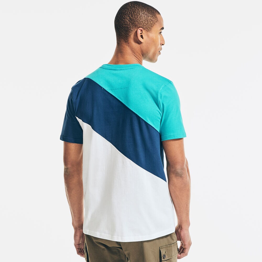 COMPETITION COLORBLOCK LOGO T-SHIRT,Hawaiian Ocean,large