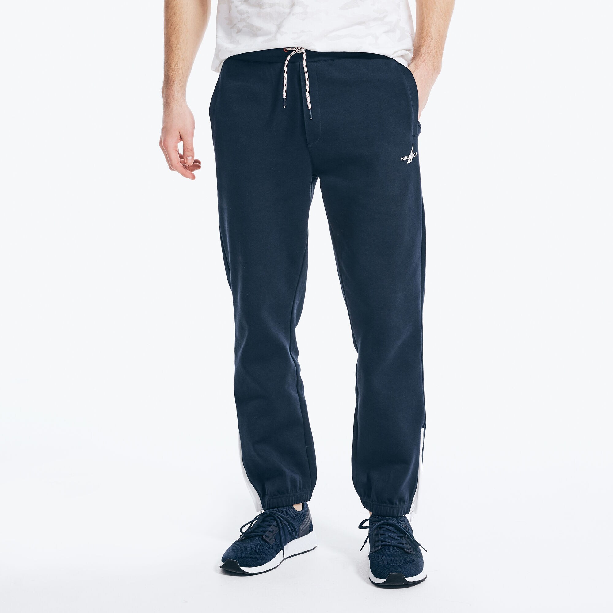 LOGO FLEECE JOGGER,Navy,large