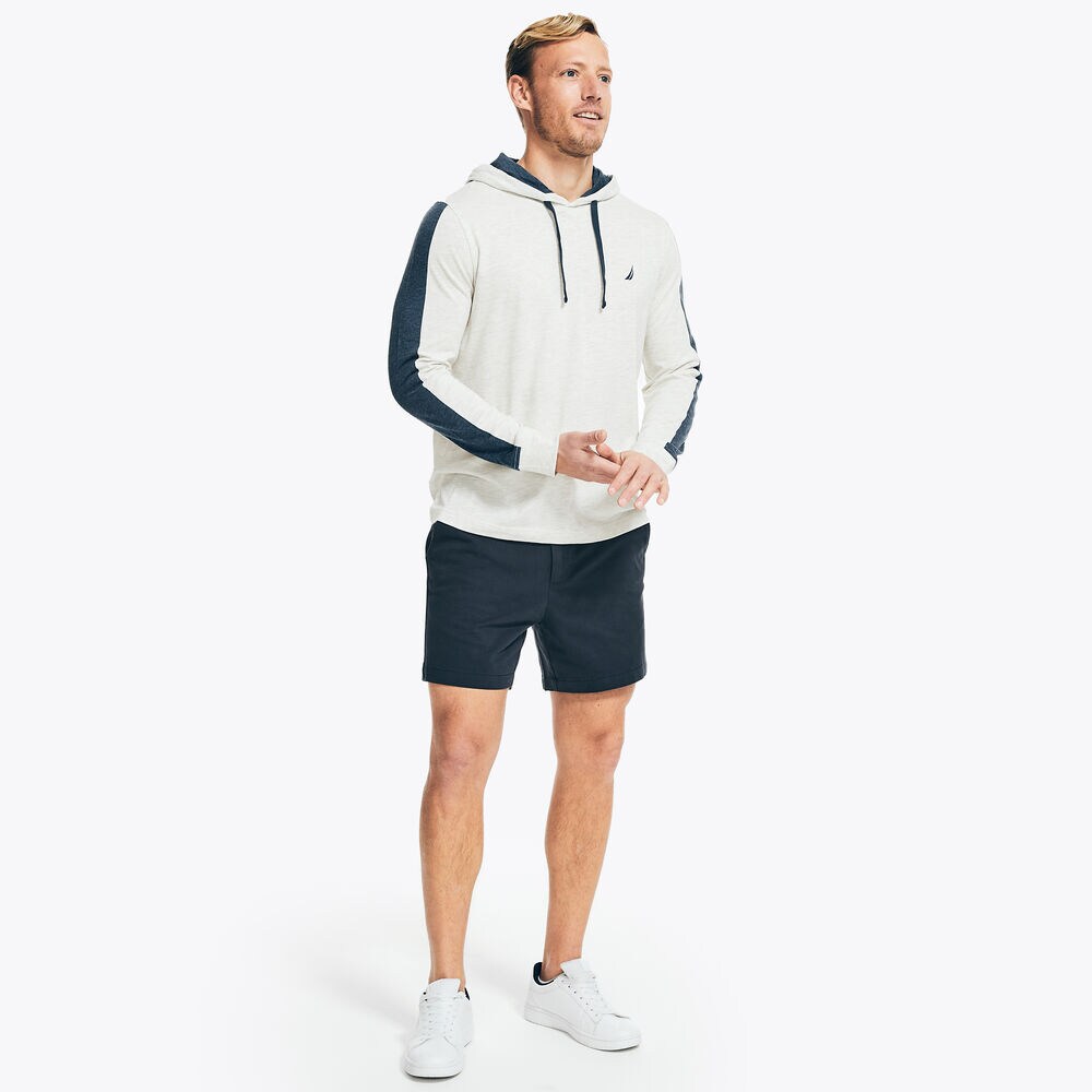 LONG-SLEEVE T-SHIRT HOODIE,Sail White,large