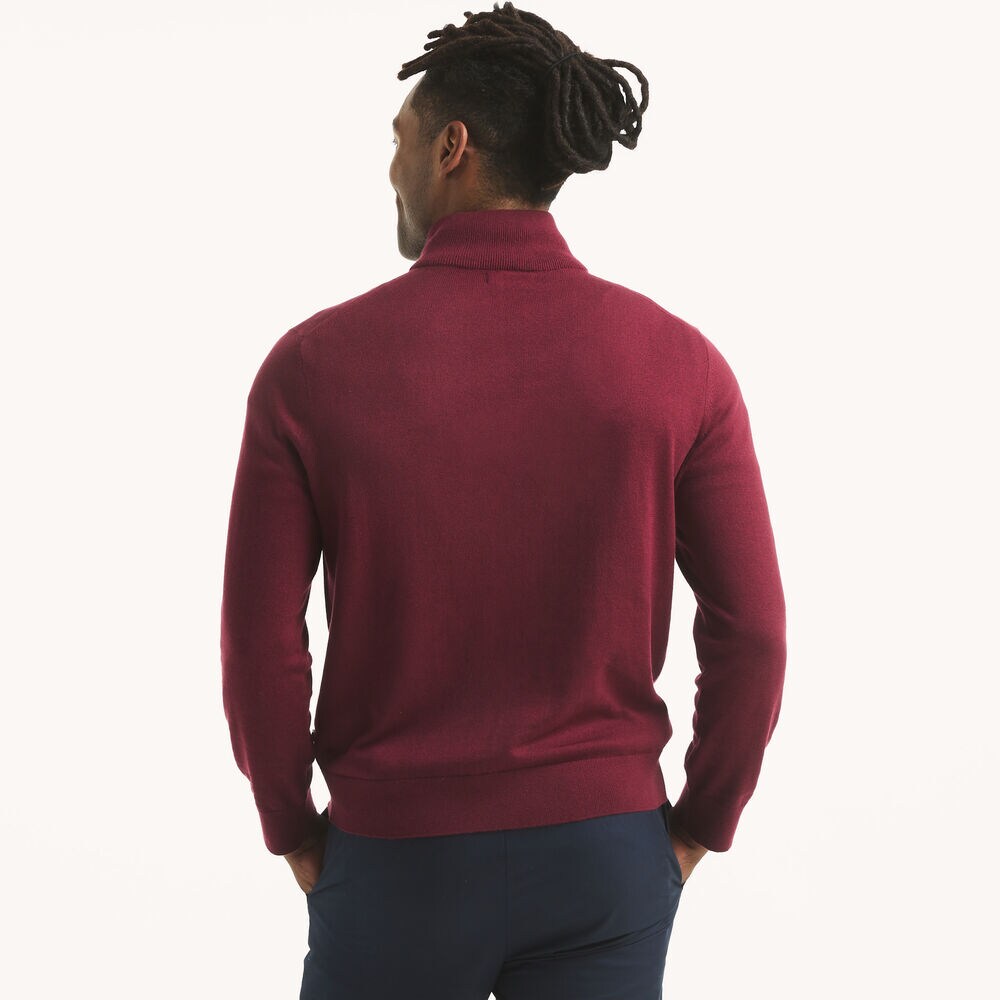 Navtech Quarter-Zip Sweater,Zinfandel,large