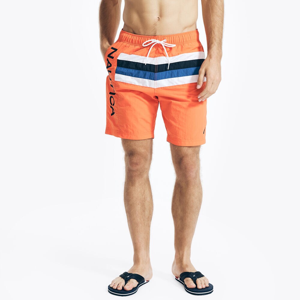 8" COLORBLOCK QUICK-DRY SWIM,Tropic Orange,large