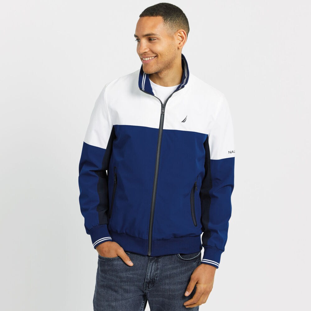 Lightweight Colorblock Jacket,J Navy,large