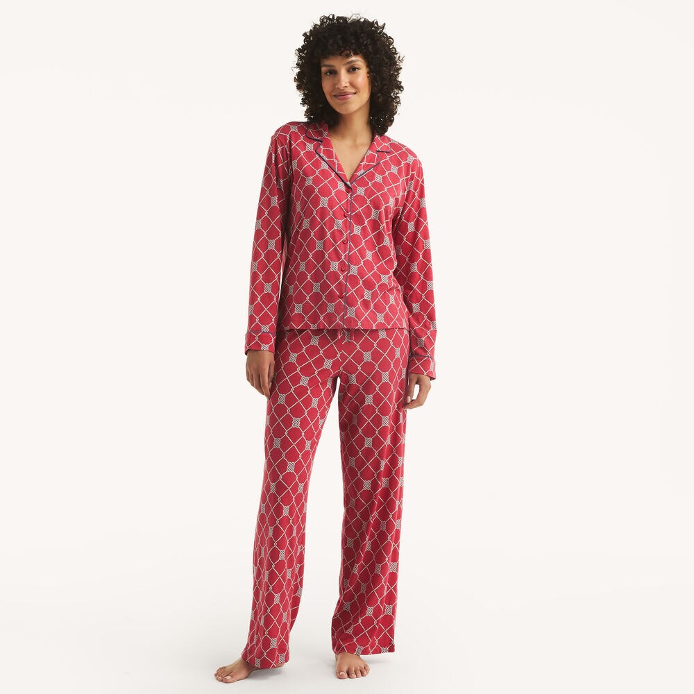 Pajama Pant Set,Carnation Pink,large