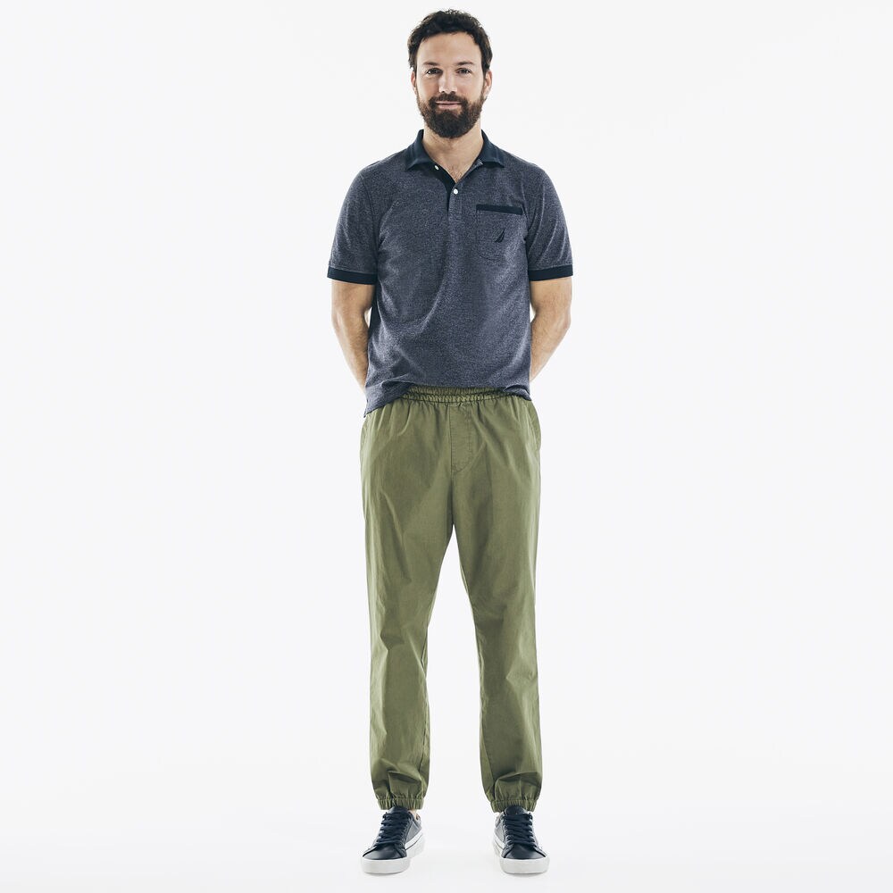 CLASSIC FIT POCKET POLO,Navy,large