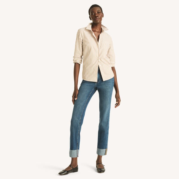 Cuffed Straight Jean