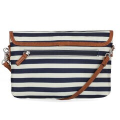 NYLON MINI WALLET CROSSBODY BAG,Workshirt Blue,large