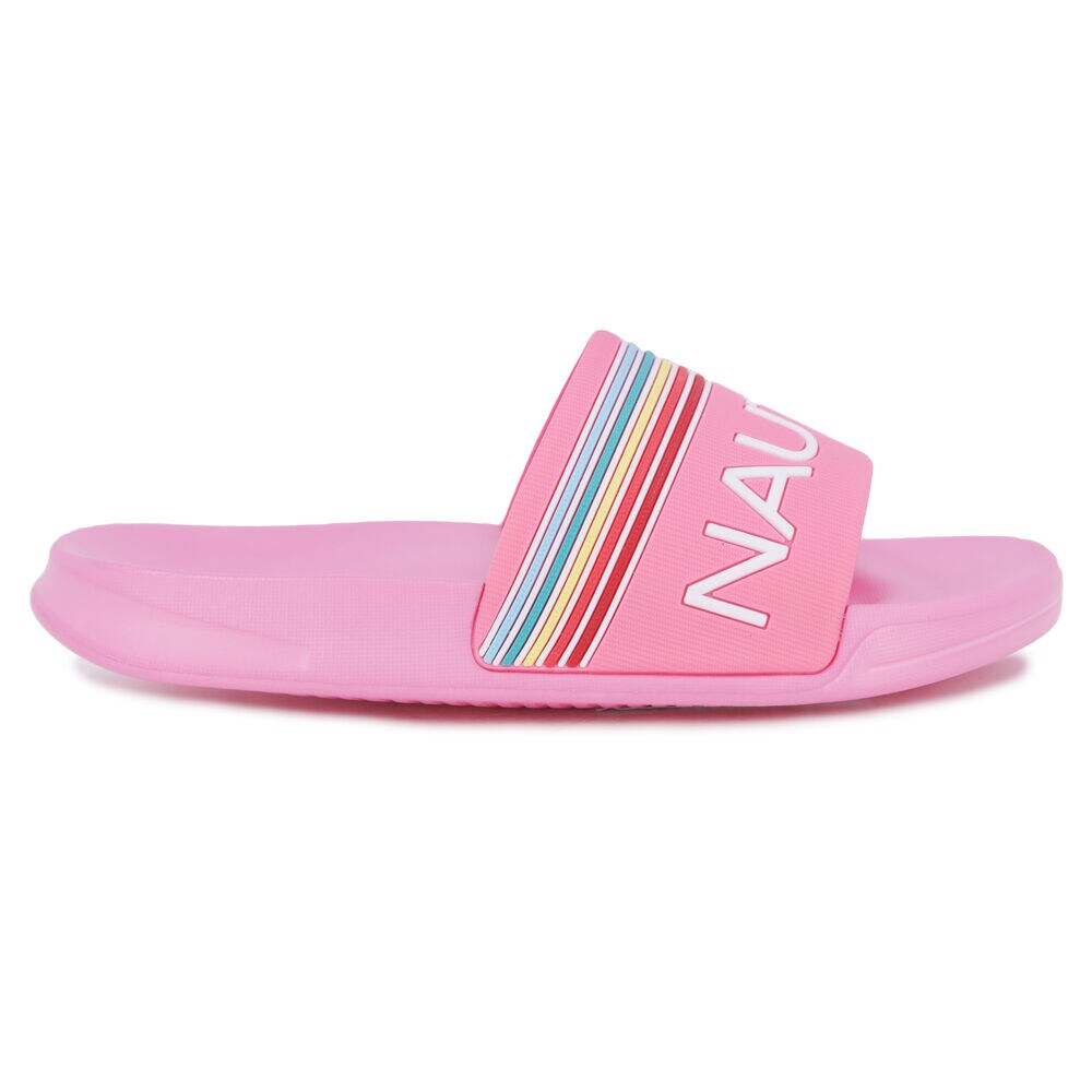 Rainbow Slide Sandal,Reckoning Red,large