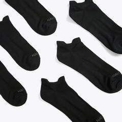 ATHLETIC LOW-CUT MICROFIBER SOCKS, 6-PACK,Dove,large
