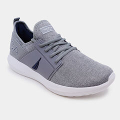 LOGO KNIT SNEAKER,Grey Heather,large