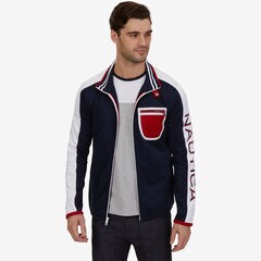 Logo Track Jacket,Navy,large