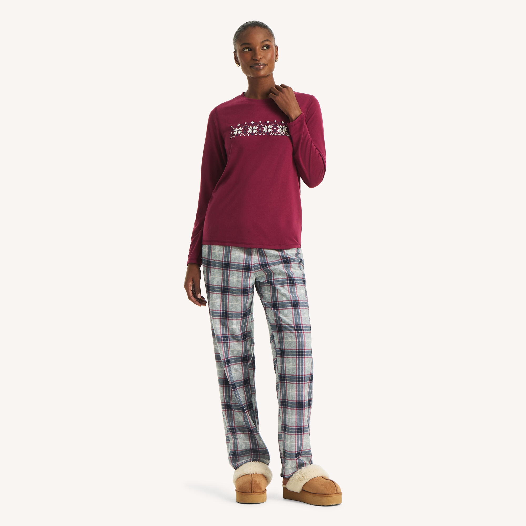 Image of Women's Plaid Family Pajama Pant Set