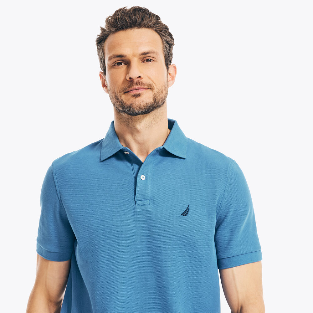 SUSTAINABLY CRAFTED CLASSIC FIT PERFORMANCE DECK POLO,Nite Sea Heather,large