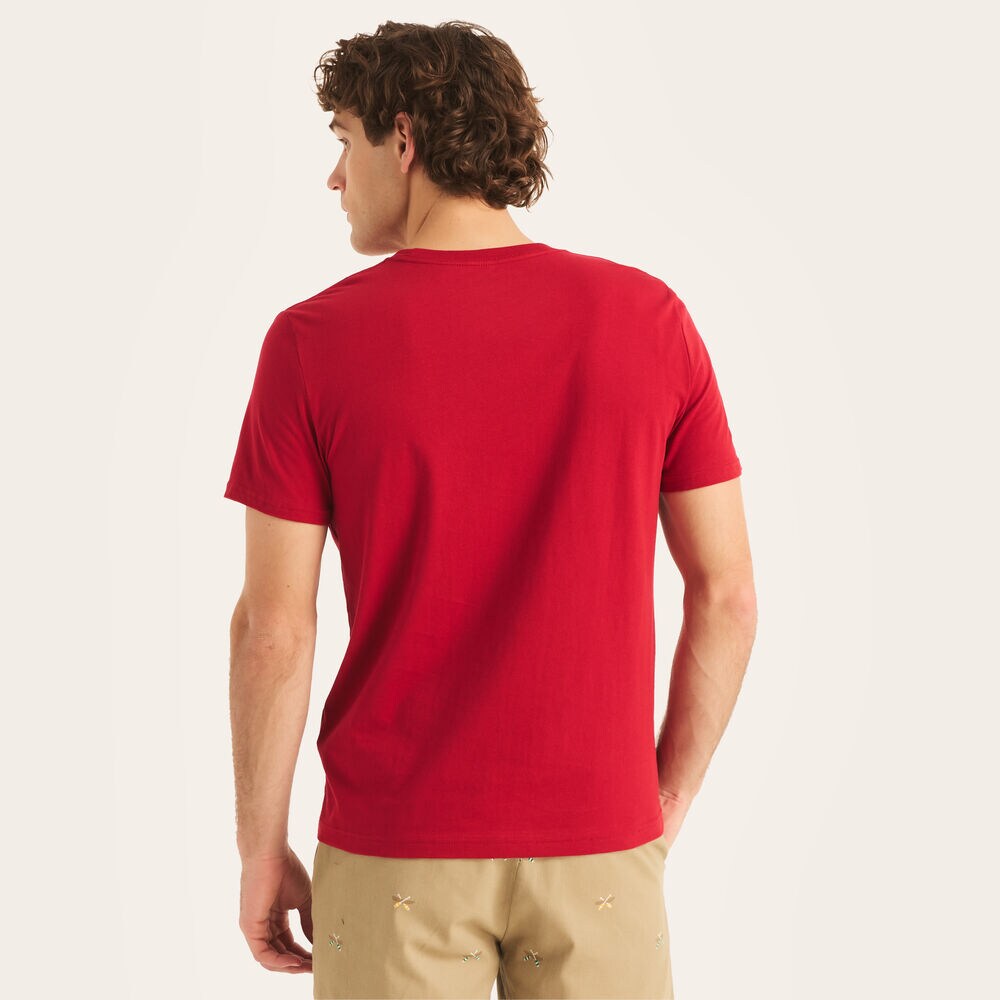 Nautica Heritage Logo Graphic T-Shirt,Nautica Red,large