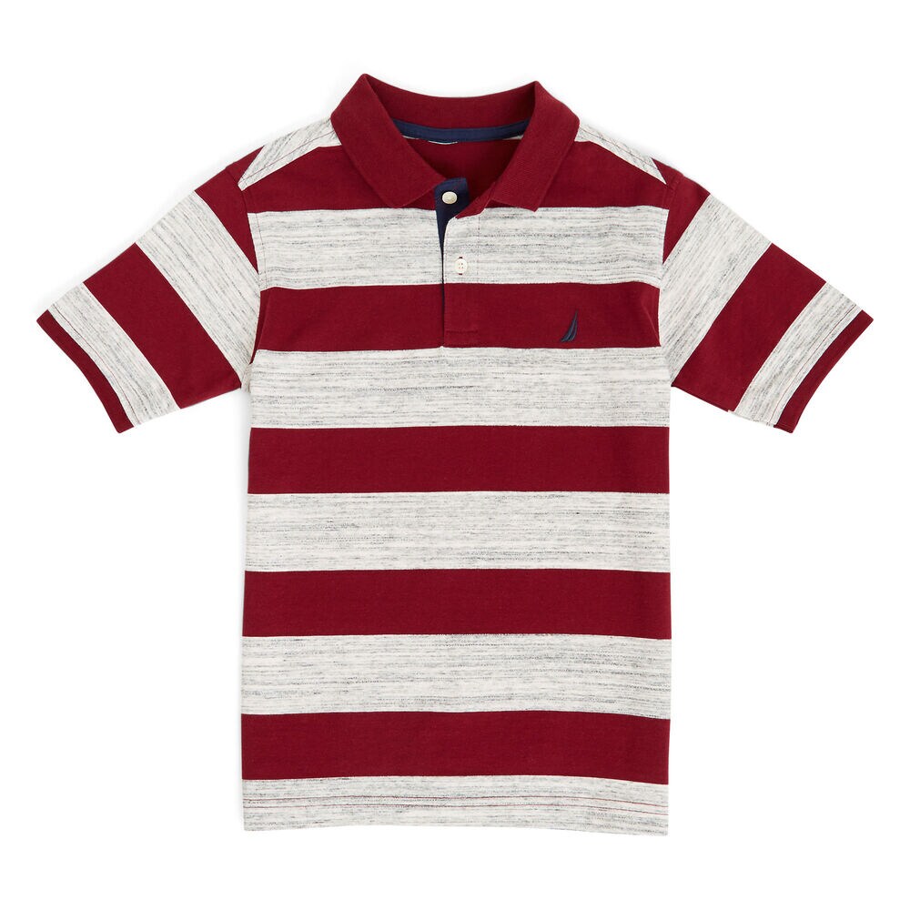 Boys' Trevor Space Dye Striped Polo (8-20),Pale Orchid,large