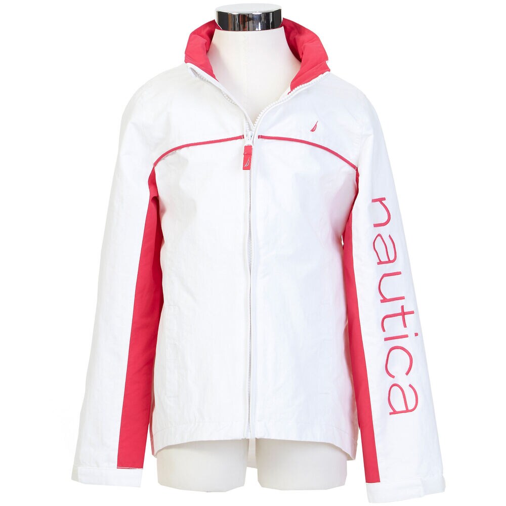 Girls' brand icon Jacket (8-16),Sail White,large