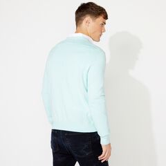 NAVTECH V-NECK SWEATER,Aquabreeze,large