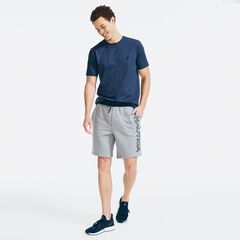 9" LOGO FLEECE SHORT,Stone Grey Heather,large
