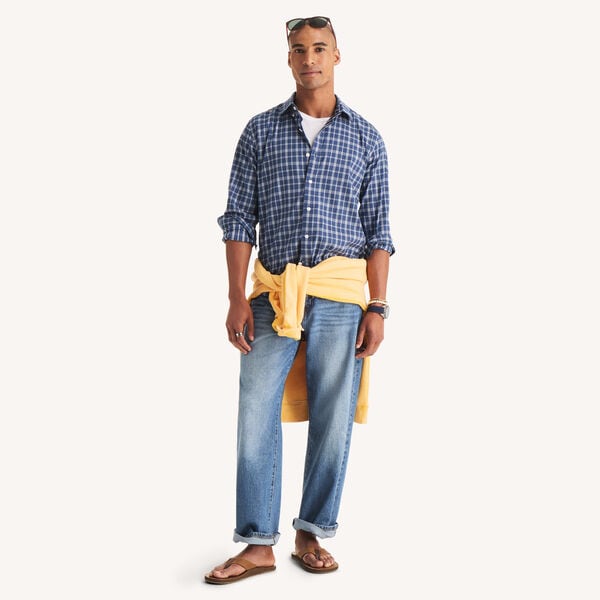 Classic Fit Plaid Shirt