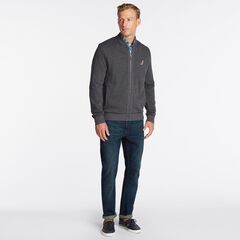 BRAND ICON BOMBER JACKET,Charcoal Heather,large