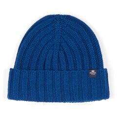 Ribbed Cuff Knit Beanie,Ice Blue,large