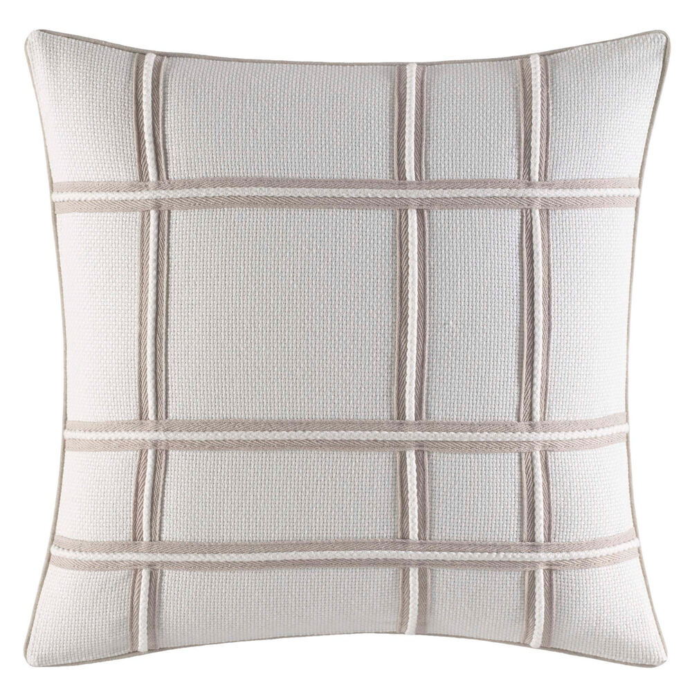Abbot Rope Trim Throw Pillow,Rolling River Wash,large