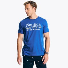 Yacht Club Graphic T-Shirt,Bright Cobalt,large