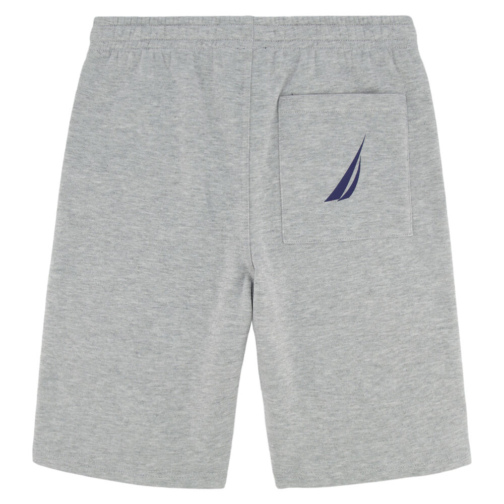 Little Boys' Graphic Knit Short (4-7),Grey Heather,large