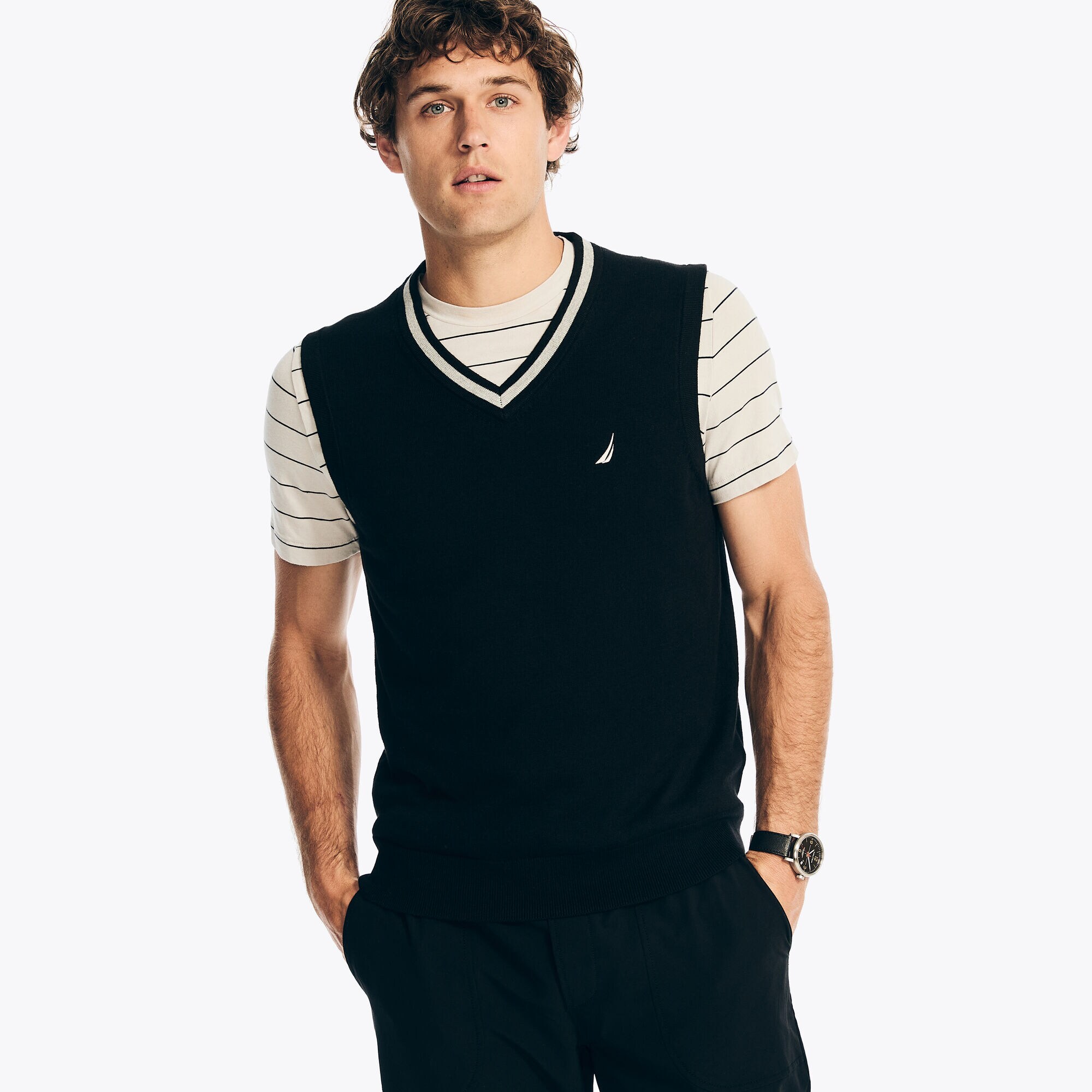 Navtech Sweater Vest,True Black,large