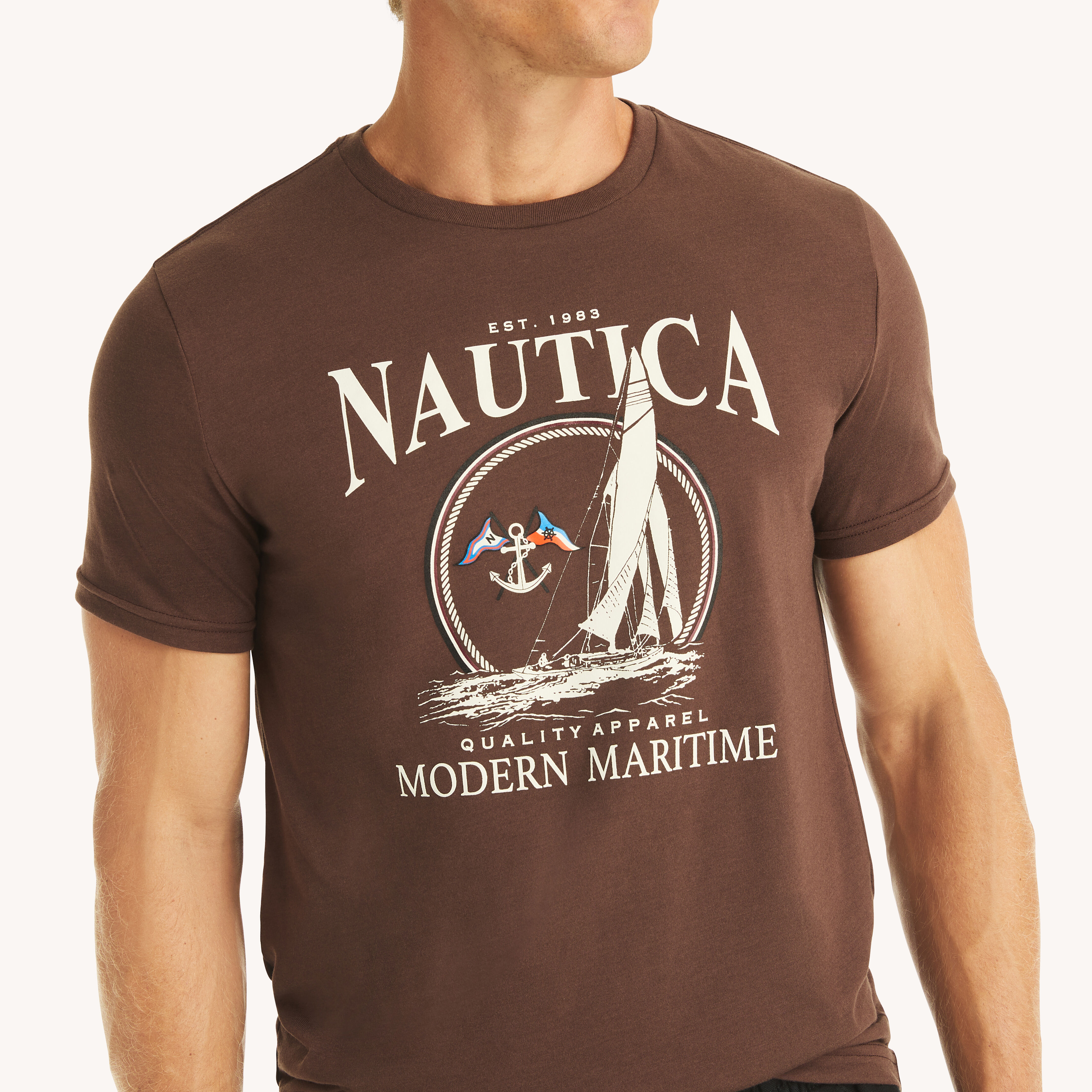 Modern Maritime Graphic T-Shirt | Nautica