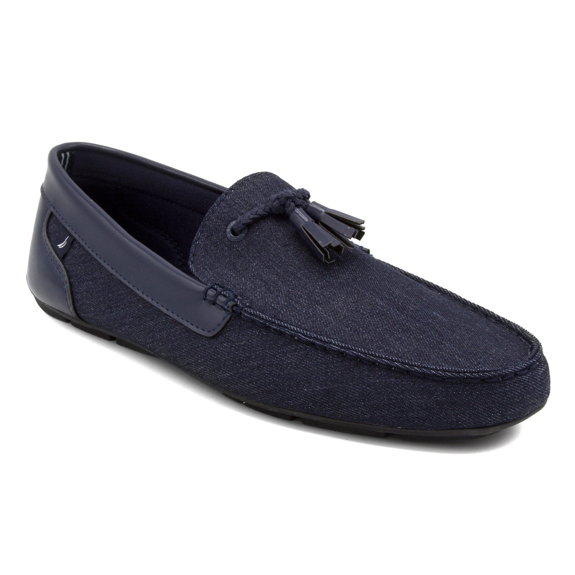 Weldin Denim Slip-On Loafers,Navy Dusk,large