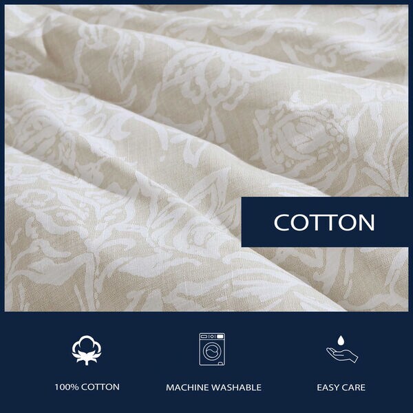 Tortola Beige Full/Queen Comforter & Sham Set