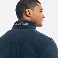 NAUTEX PERFORMANCE QUARTER-ZIP PULLOVER,Navy,large