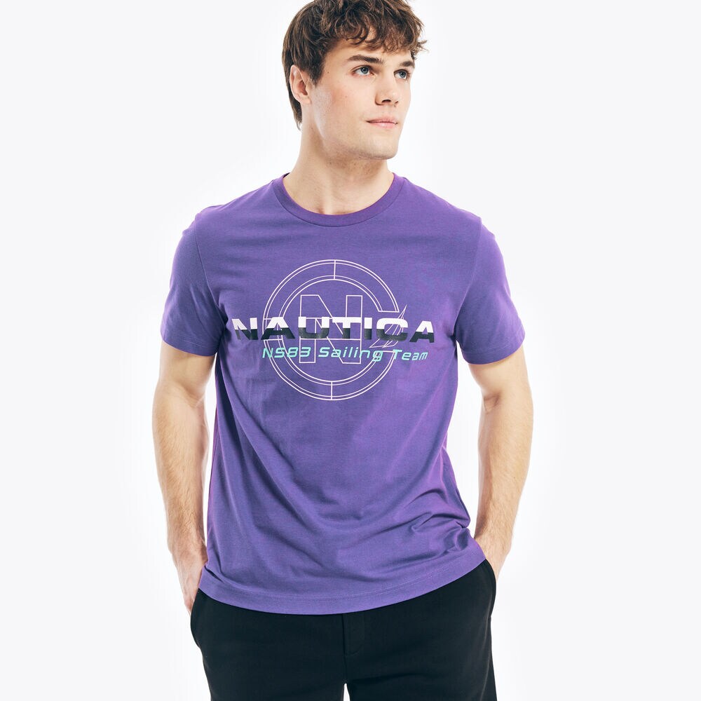 COMPETITION SUSTAINABLY CRAFTED SAILING TEAM GRAPHIC T-SHIRT,Pier Purple Heather,large