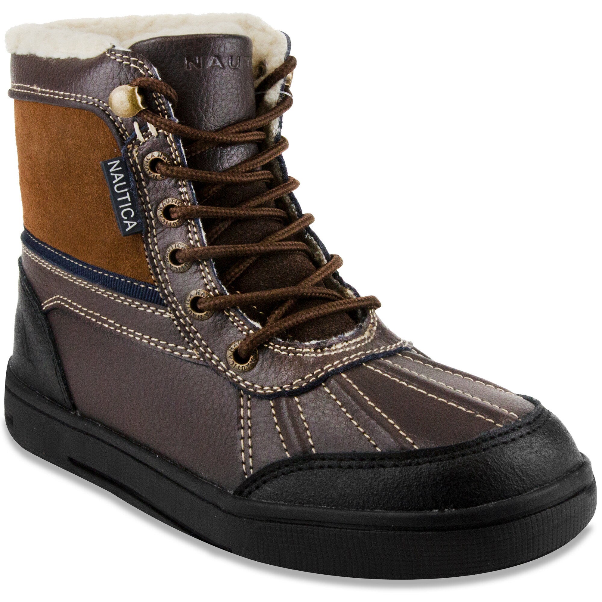 Nautica Men\'s Dark Brown Lace-Up Boots Amazon.com | Nautica Men main image 3