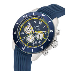 Nautica One Silicone Chronograph Watch,Multi,large