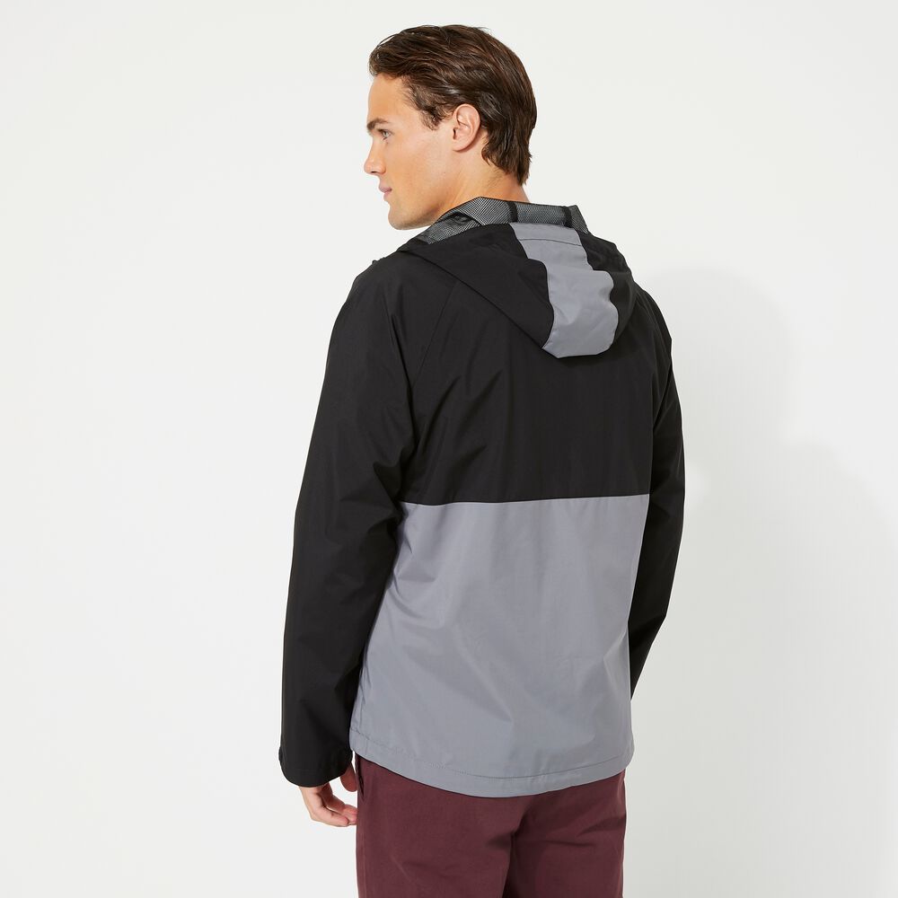 COLORBLOCK RAINBREAKER JACKET,Grey Shadow,large