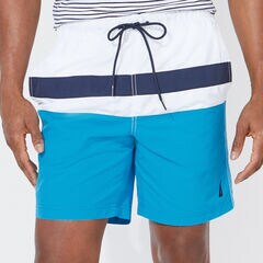8" COLORBLOCK QUICK-DRY SWIM,Hawaiian Ocean,large
