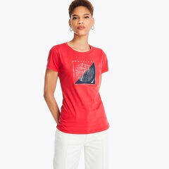 Heritage Foil Logo Graphic T-Shirt,Tomales Red,large