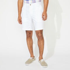 8.5" Linen Blend Short   ,Bright White,large