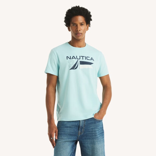 Logo & Flag Graphic T-Shirt