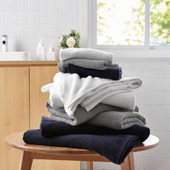BROOKWATER TOWEL SET, 6-PC,Antique White Wash,large