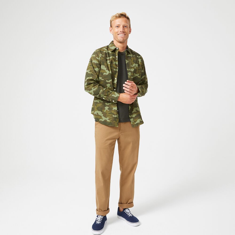CAMOUFLAGE SHIRT,Olive Vine,large