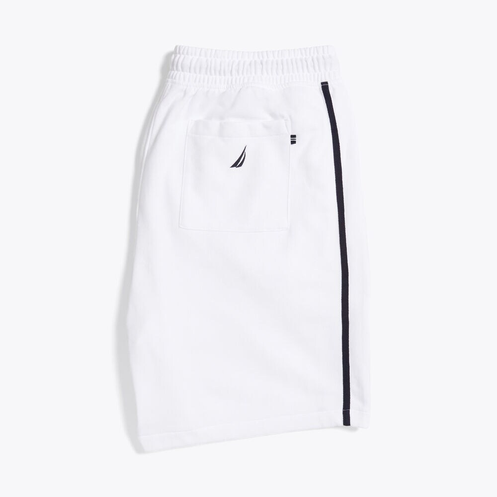 Big & Tall 9" Logo Fleece Short ,Bright White,large