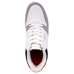 Logo Lace-Up Sneaker,White,large